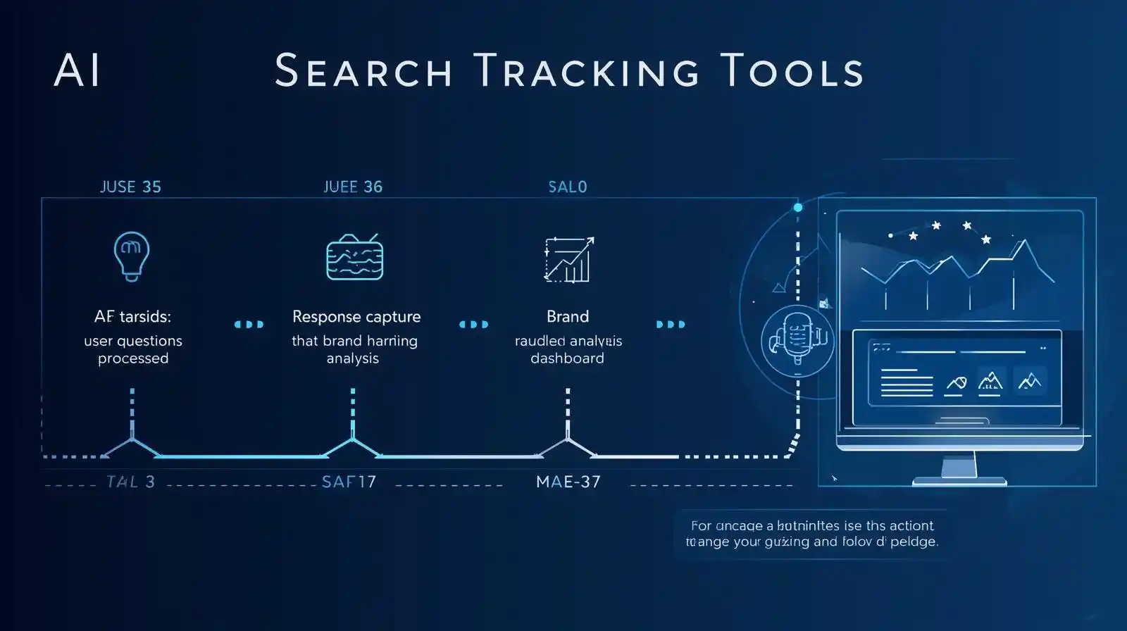Diagram showing how AI tools track and analyze search data.