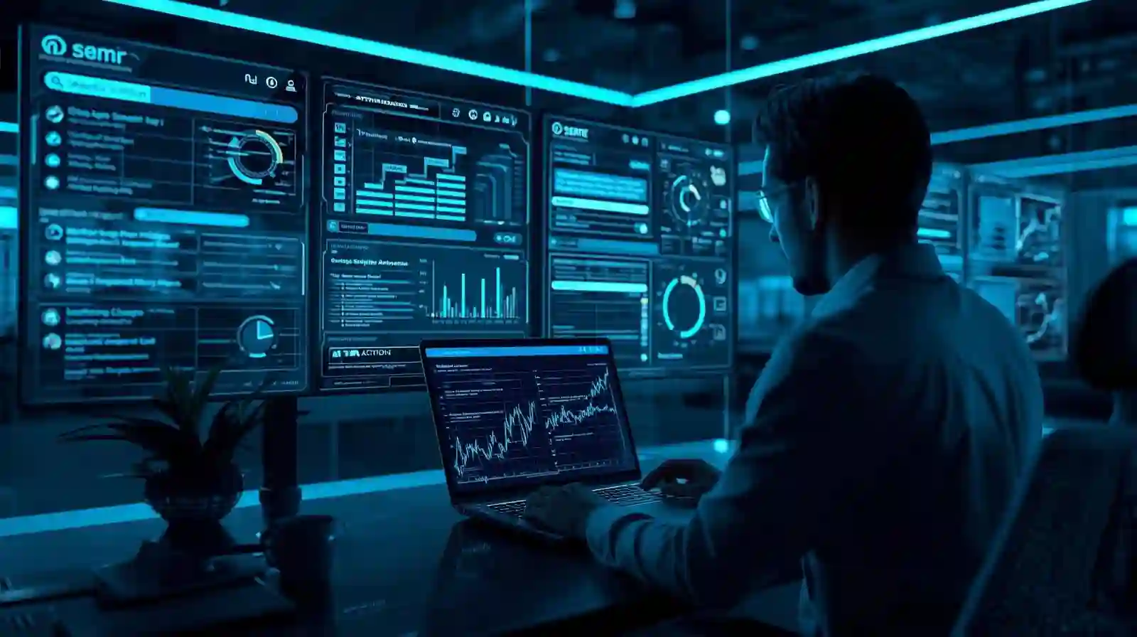 AI dashboard monitoring online brand mentions in real time.