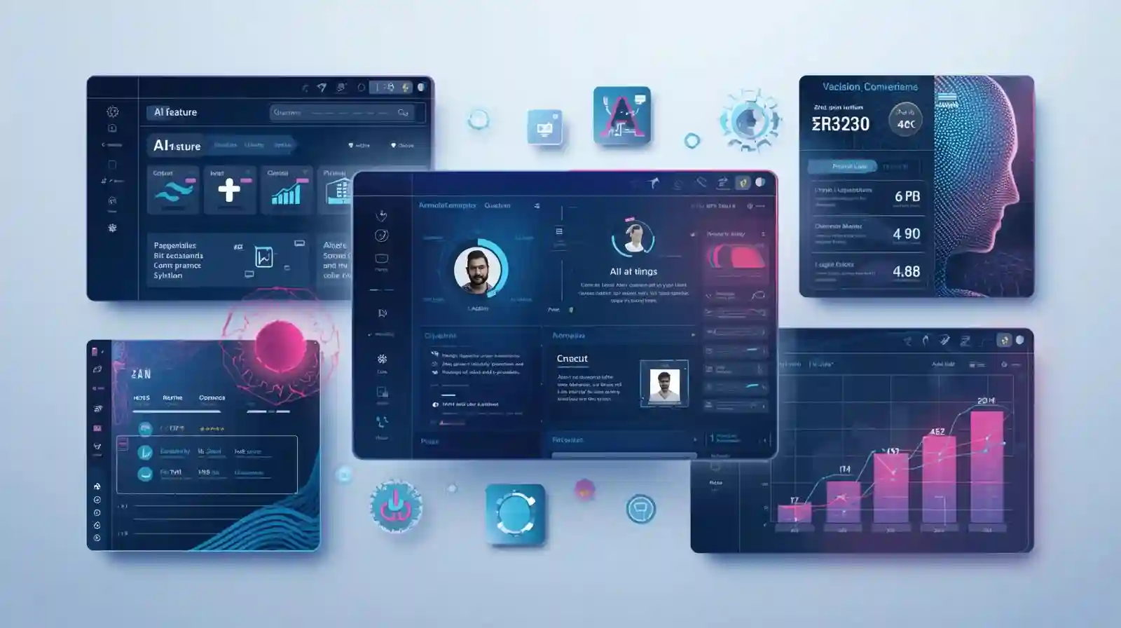 Person comparing features of AI tools