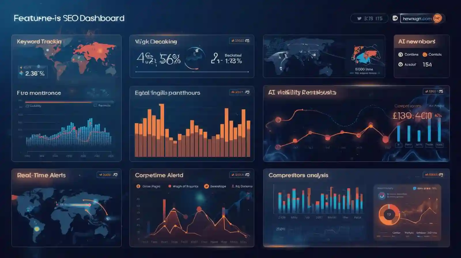 Feature-rich AI SEO dashboard