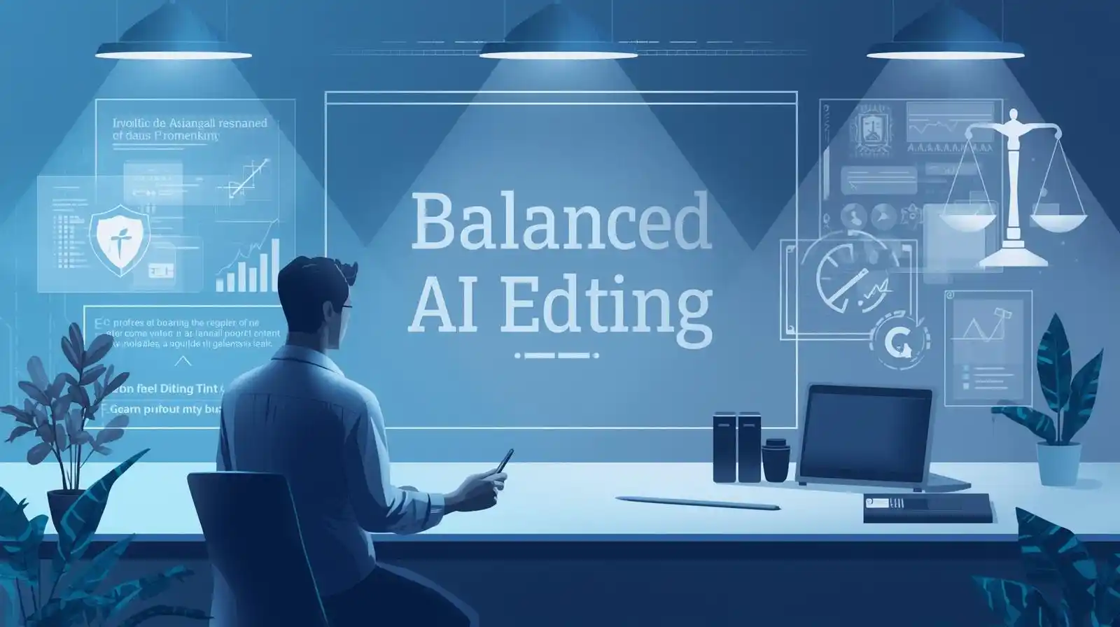 Balanced AI and human content editing