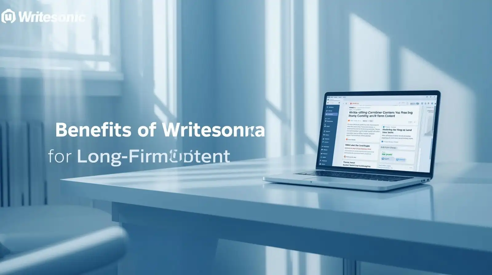 AI writing tool generating long-form content