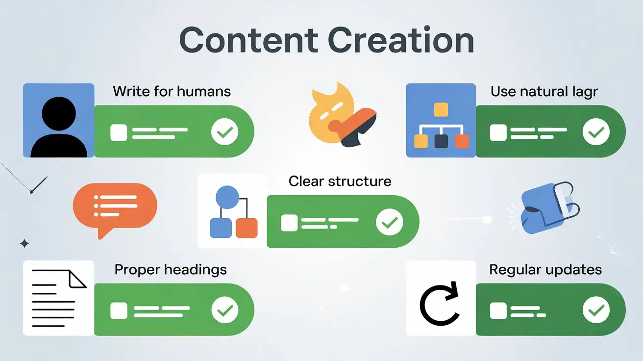 SEO best practices checklist infographic