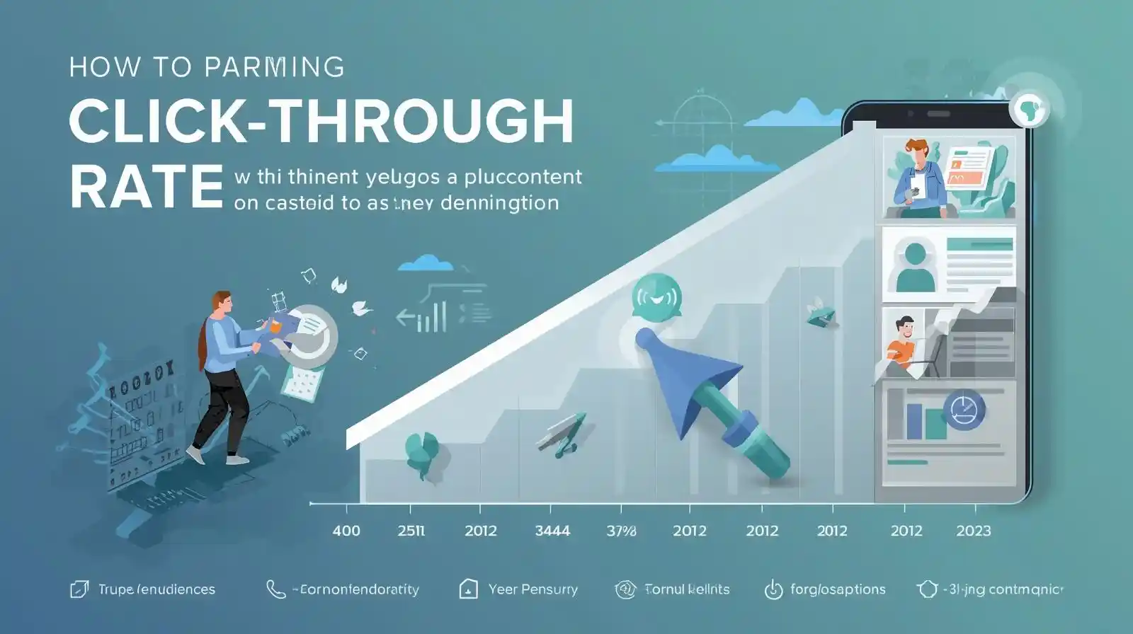 Click-through rate growth chart