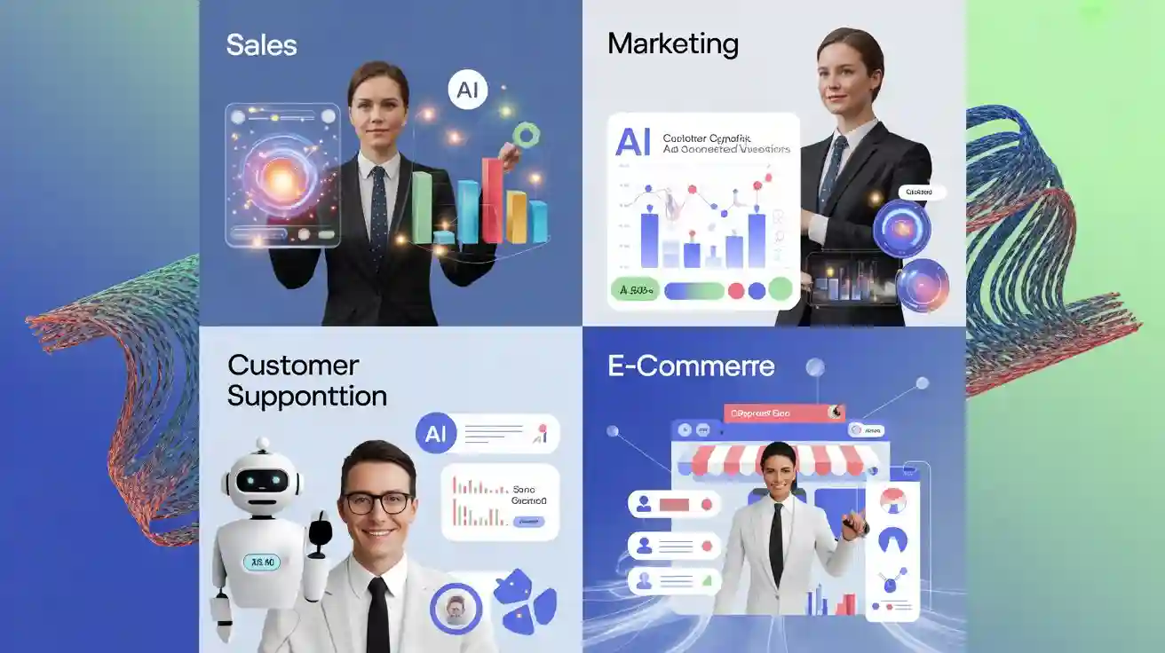 Different industries using AI CRM tools for business operations