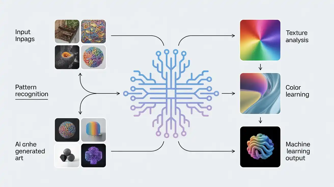 AI image generation process diagram